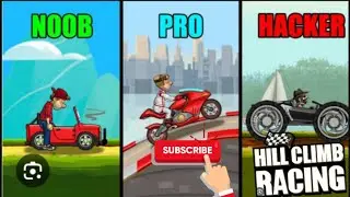 NOOB 🆚 PRO 🆚 HACKER || HILL CLIMB RACING || #1 || GOOD EARTH GAMER #goodearthgamer #hillclimbracing