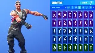 BACKBONE SKIN SHOWCASE WITH ALL FORTNITE DANCES & EMOTES