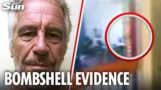 MYSTERY orange figure is seen near Epstein&rsquo;s cell night before his death