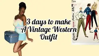 How to make a 1950&rsquo;s western outfit | simplicity 1818 and Patsy Blouse