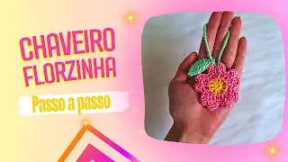 🌸 Transforme seus acessórios com esse lindo chaveiro de flor! 🌿✨ #chaveirodecroche #diy #tutorial