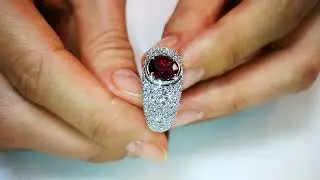 Mogok Unheated Pigeon Blood Red Ruby  Ring 2.08 carats by Kat Florence
