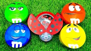 10 Minutes Satisfying with Rainbow Candies Unpacking From M&M'S Containers ASMR Slime Surprise