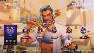 Junker Queen Poolside Skin Gameplay | Overwatch 2 Season 18