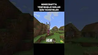 MINECRAFT'A YENİ BAŞLAYANLAR İ&Ccedil;İN TAVSİYELER          #minecraft #mizah #keşfet