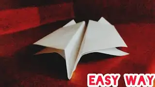 How to make the long range paper airplane.