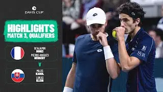 Bonzi/ Herbert v Karol/ Klein | France v Slovakia | 2026 Davis Cup Qualifiers Highlights