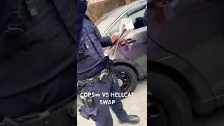 COPS VS 300 HELLCAT SWAP #cops #srt #hellcat PART 2 in BIO which is what led to this