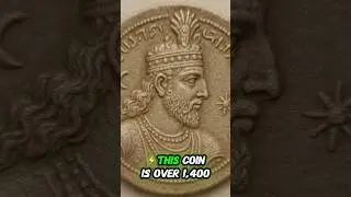 sasanian silver drachm 1400 year old coin.  #historiccoins  #oldcoins  #old  #shortvideo  #shorts
