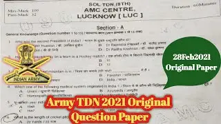 Army Tradesman 2021 Question Paper/Army Tradesman Original Question Paper/Army Tradesman Questions/