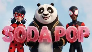 SODA POP x LADYBUG 🆚 KUNG FU PANDA 🆚 SPIDER-MAN