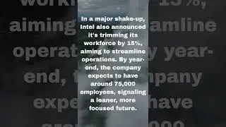 Intel Beats Revenue BUT Misses Earnings &ndash; 15% Job Cuts Announced! #shorts #intel #layoffs #business