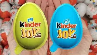 Satisfying Video | Unpacking Yummy Kinder Joy & Kinder Surprise Chocolate Eggs ASMR Candy Opening