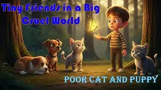 Tiny Friends in a Big, Cruel World&nbsp;| Poor cat and puppy