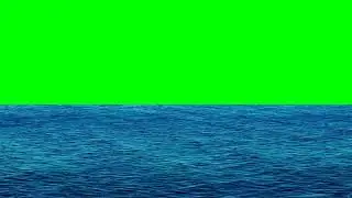 Ocean waters with a green screen in the background|Chroma Key|Greenscreen|Template| Effect|Backdrop