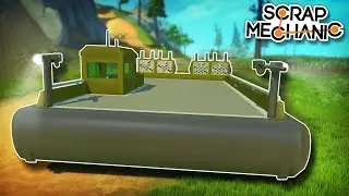 I Made a FAN Powered Military Hovercraft! - Scrap Mechanic Creations! - Episode 185