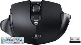 Uineer Wireless Mouse Upgraded 2.4GHz Rechargeable (Battery Level Visible) Ergonomic
