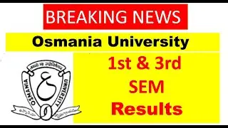 OU  1st & 3rd Sem Results Released || OU UPDATES.COM