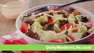 Smoky Cheeseburger Salad - Keto Recipes