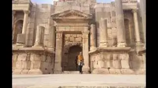 Jerash, Jordan Ancient Roman Chariot Ruts