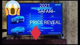⚠️⚠️TATA SAFARI 2021 || LAUNCH EVENT || PRICE REVEAL || Reclaim Your Life || ALERT⚠️⚠️