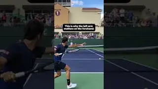 This is why the left arm matters on the forehand in tennis 🎾😱
