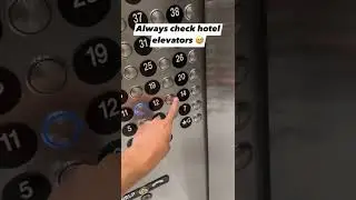 always check hotel elevators 😅 #short
