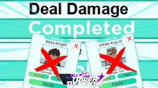 Infinite Mode Gem Farming | Deal Damage Task | Roblox All Star Tower Defense