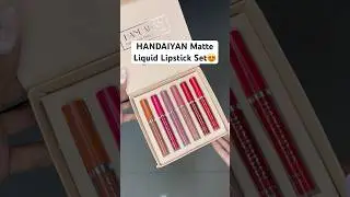 MEESHO VIRAL HANDAIYAN MATTE LIQUID LIPSTICK SET UNDER ₹200😱#youtubeshorts #ytshorts #shorts