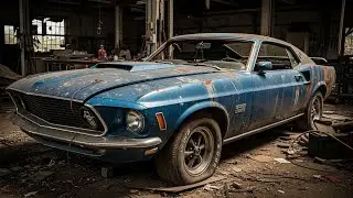 ASMR Car Restoration Full Rebuild of 1969 Ford Mustang Boss 429  Abandoned Condition to Looking New