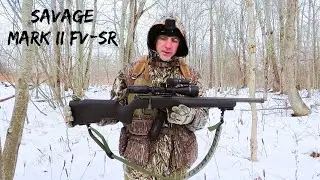 Охота на белок поздней осенью с винтовкой Savage MKII FV-SR.