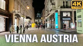 Vienna, Austria - 2024 Evening Walking Tour 4K UHD