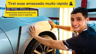 Honda civic sendo desamassado com técnica de martelinho de ouro 