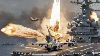1 minute later!  Angkatan udara As Ukraina Hujani Rudal kekapal induk Rusia di laut merah