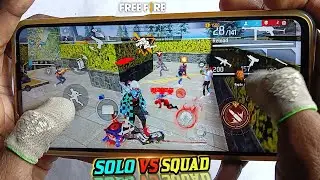 COMEBACK ⁉️ POCO X3 PRO - SOLO VS SQUAD FREE FIRE (HANDCAM)🎮 GAMEPLAY 