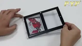 35PT 2-Card  3-Card 4-Card 6-Card 9-Card Black Border UV Protection One Touch Magnetic Card Holder