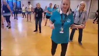 In The House Line Dance by Sue Ann Ehmann -  Demo 1, Dance in the Sand