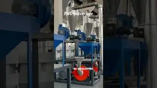 PVC pulverizer, waste pvc grinding machine #pvcextruder #pvc