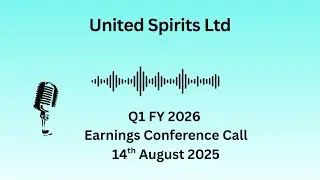 United Spirits Ltd Q1 FY 2026 Earnings Conference Call