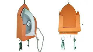 DIY wall mounted iron stand from cardboard || Beautiful key stand ideas || Best craft making a