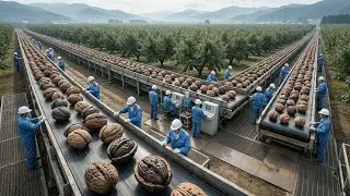 日本のクルミ産業のすべて：収穫から加工、驚異の完全自動化システムを大公開