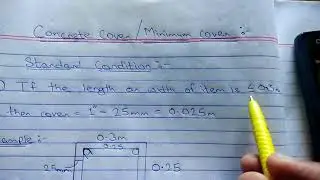 Concrete cover provided for different length or width of item