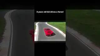 This kid drives a Ferrari!