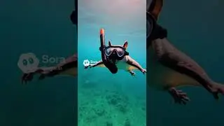 Momonga Moves Through the Water