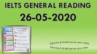 IELTS Reading Practice Paper 26-5-2020 with Answers