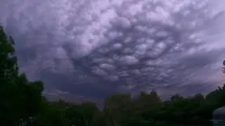 Timelapse of Asperatus Undulatus cloud formation