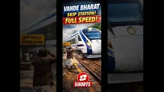 Vande Bharat EXPRESS Crossing Rails at High Speed
