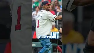 Whit Merrifield did a shot with Usher in the Braves' clubhouse?!
