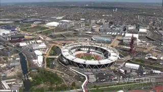 Olympics Stadium - Aerial HD Footage