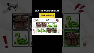 SAY THE WORD ON BEAT | MEDIUM LEVEL #youtube #shorts #game #music #fyp #viral #trending